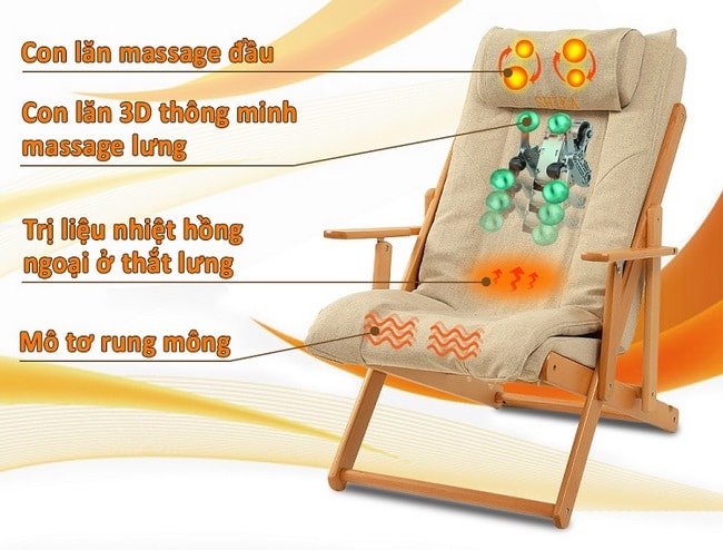 ghế massage mini 3d shika